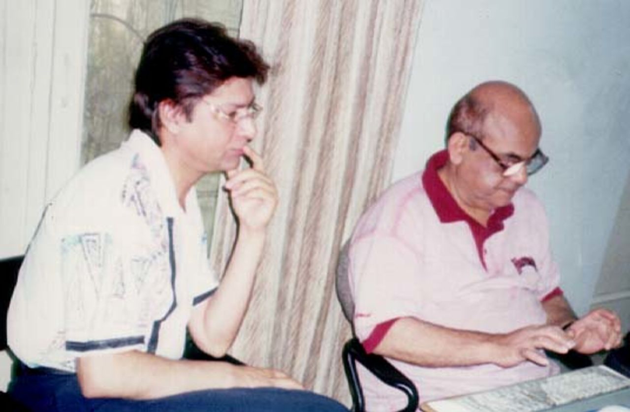 Mohsin Khan at QDO for his interview on 1 June 1998