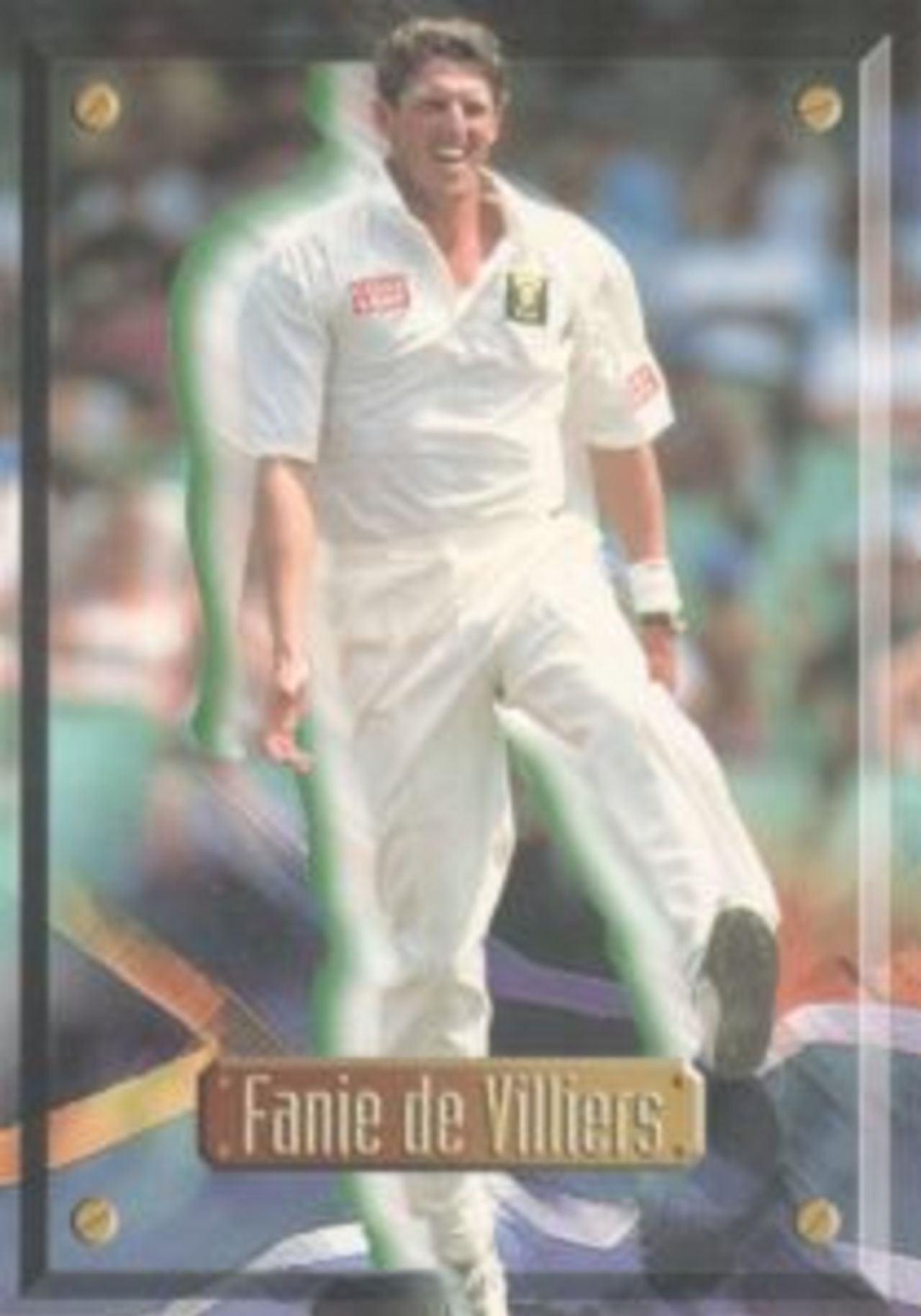 Trade card: Top deck Fanie De Villiers