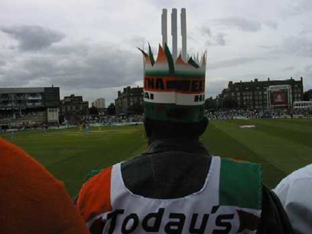 Anandan Sivamani looks out over the Oval on the Super Six match Australia against India at the Oval on 4 June 1999, WC99