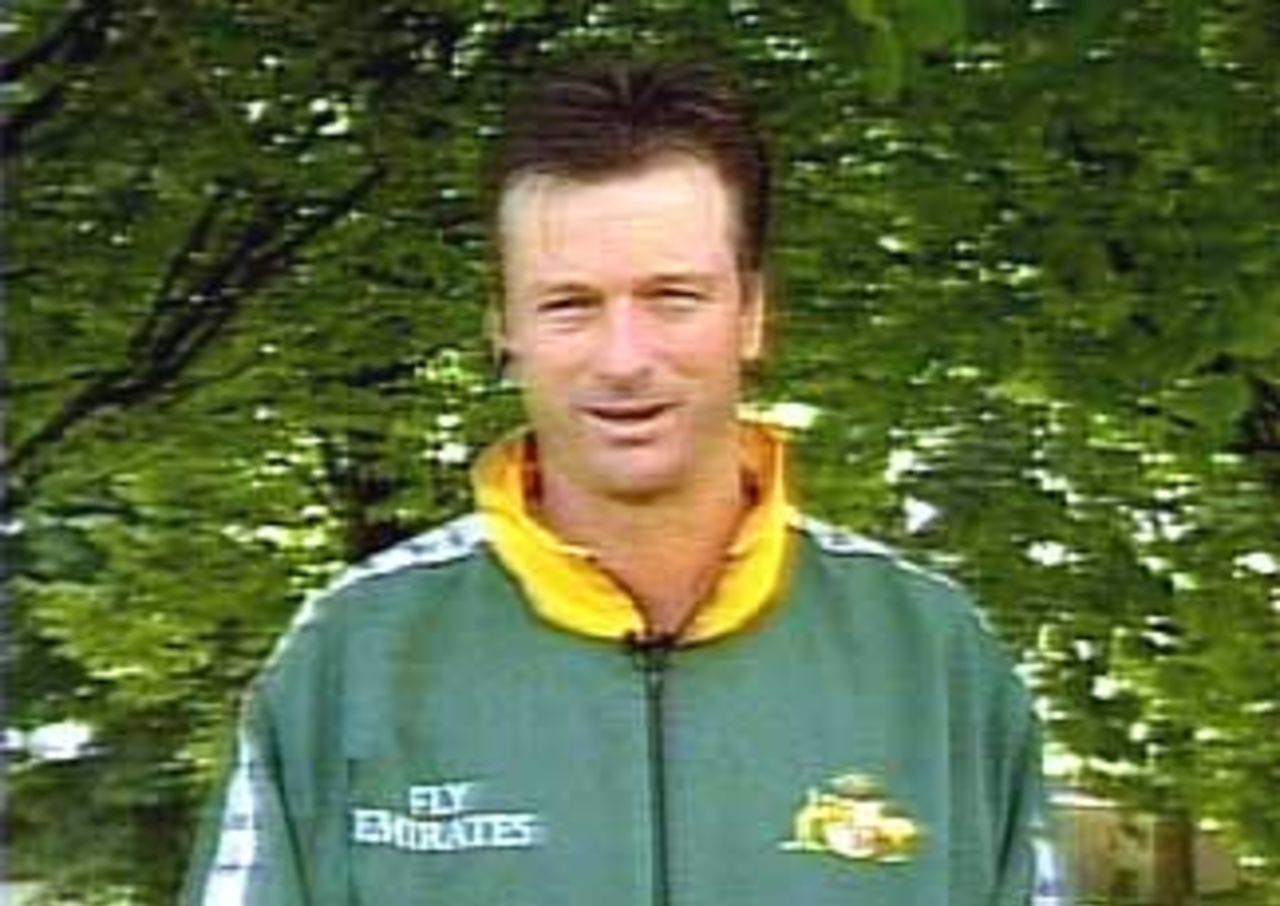 Steve Waugh during an interview on A Current Affair from Birmingham England, June 18, 1999