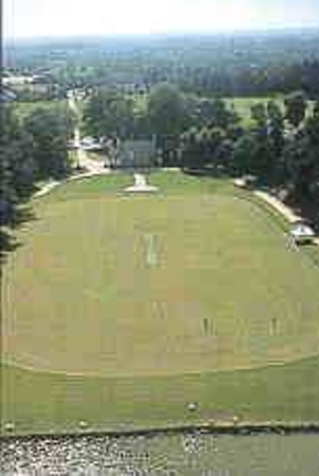 View of the Cricket Club des Ormes, St Malo, France