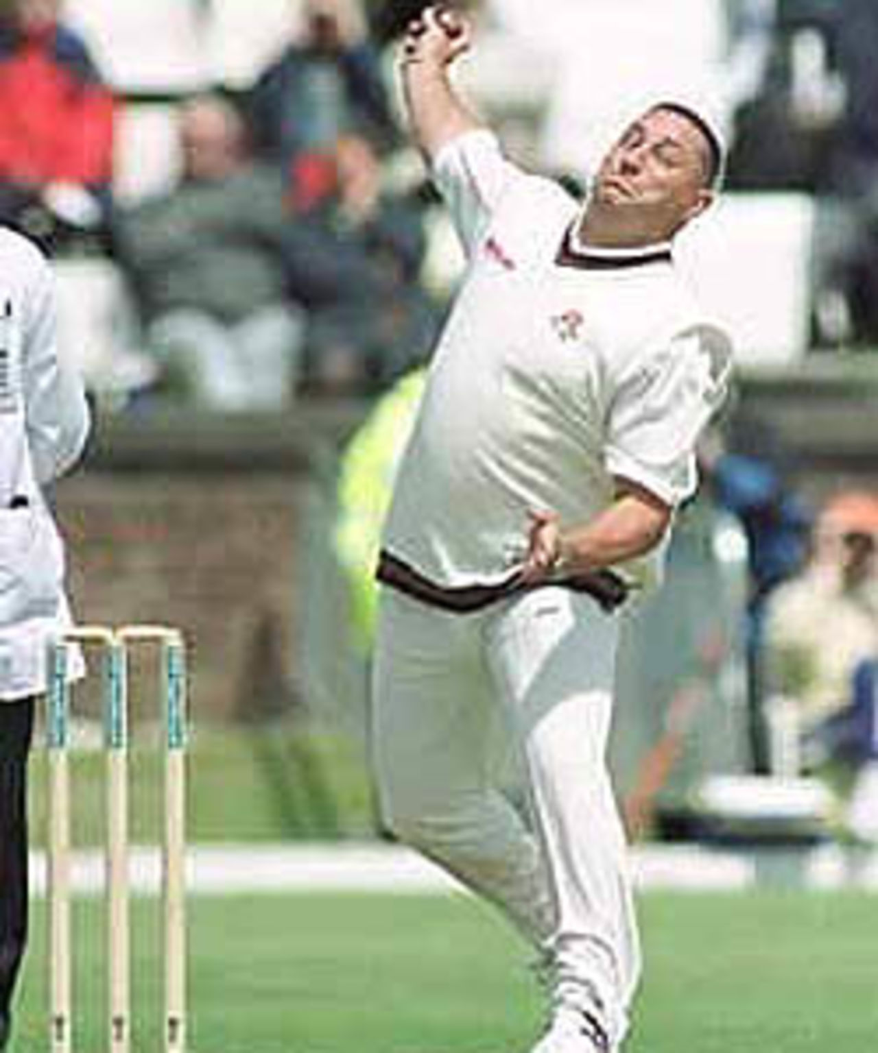 Ian Austin in action against Hampshire on his return to county cricket, PPP healthcare County Championship Division One, 2000, Lancashire v Hampshire, Aigburth, Liverpool 06-09 June 2000. (Day 1)