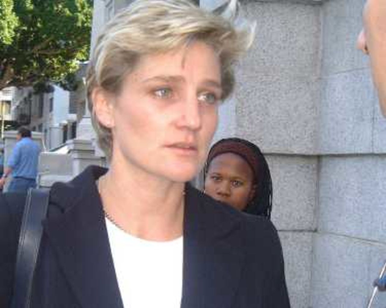 UCB Communications Manager Bronwyn Wilkinson addressing the media - the King Commission, Thursday, 8 June 2000