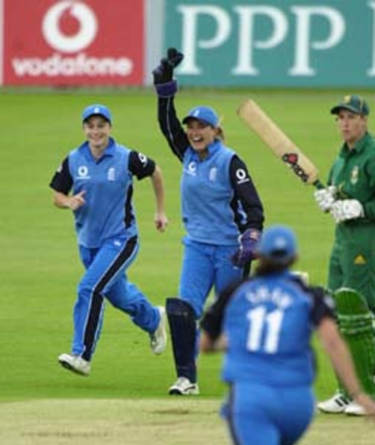 Off the bowling of Clare Taylor