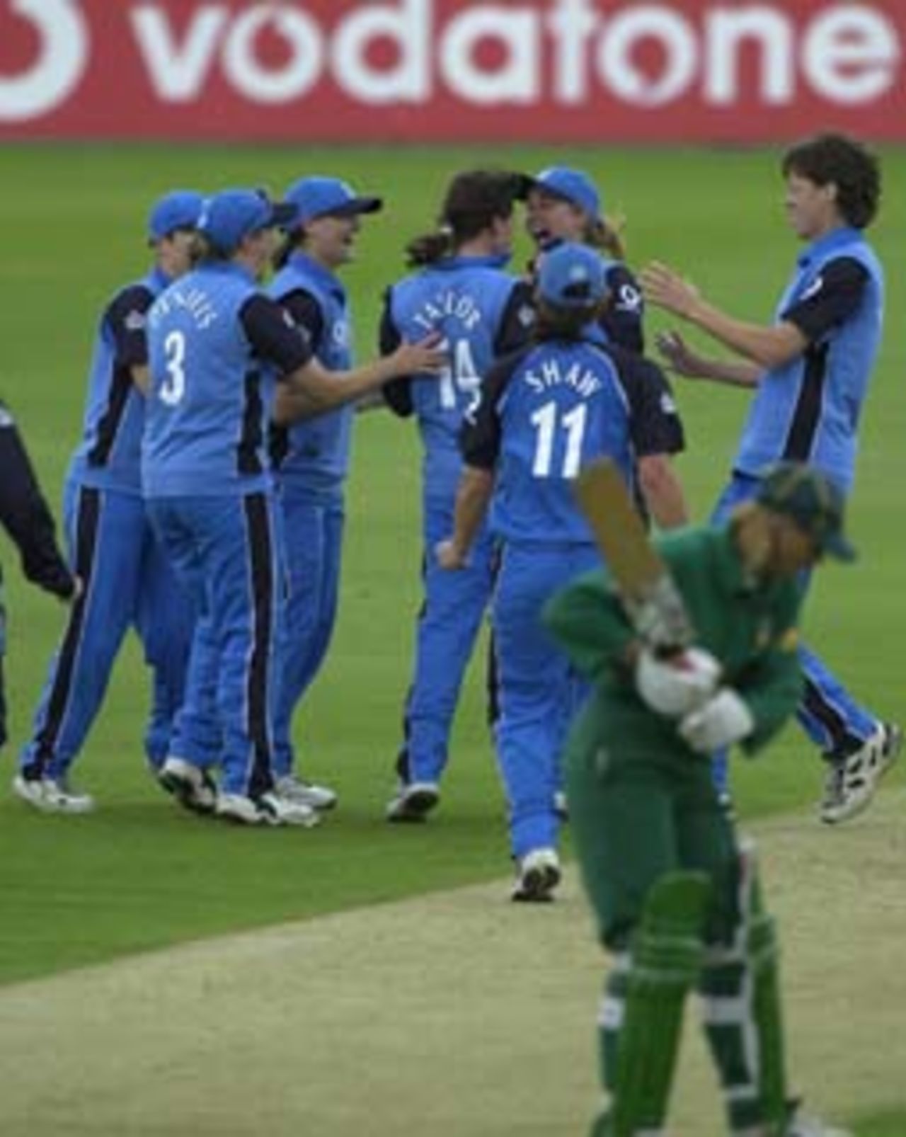 Off the bowling of Clare Taylor