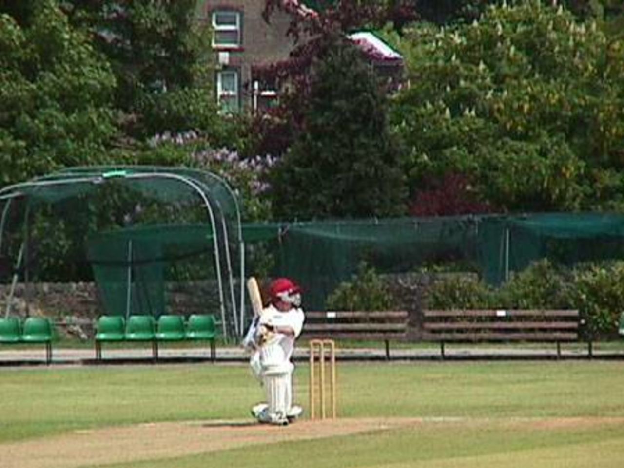 Whitehead slices Colne skipper Gary Laycock to third man