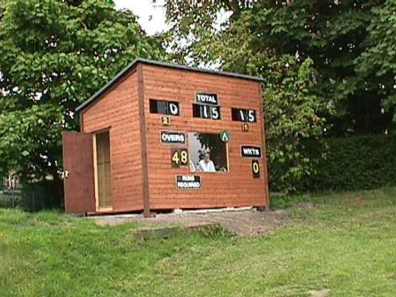 The new scorebox at The Horsfield