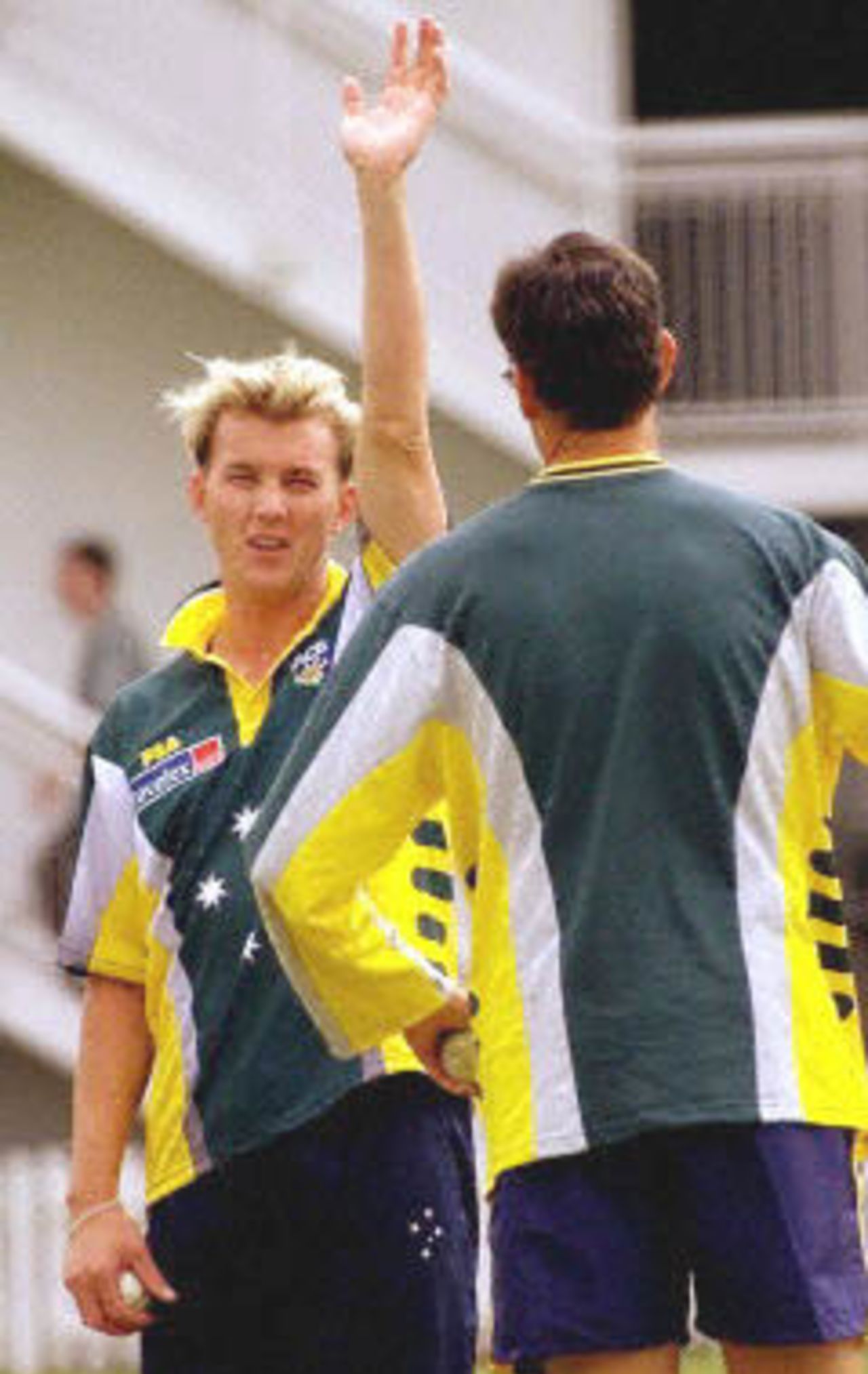 05 June 2001: The touring Australians have a net session ahead of their one-day clash against Middlesex at Lords in London.