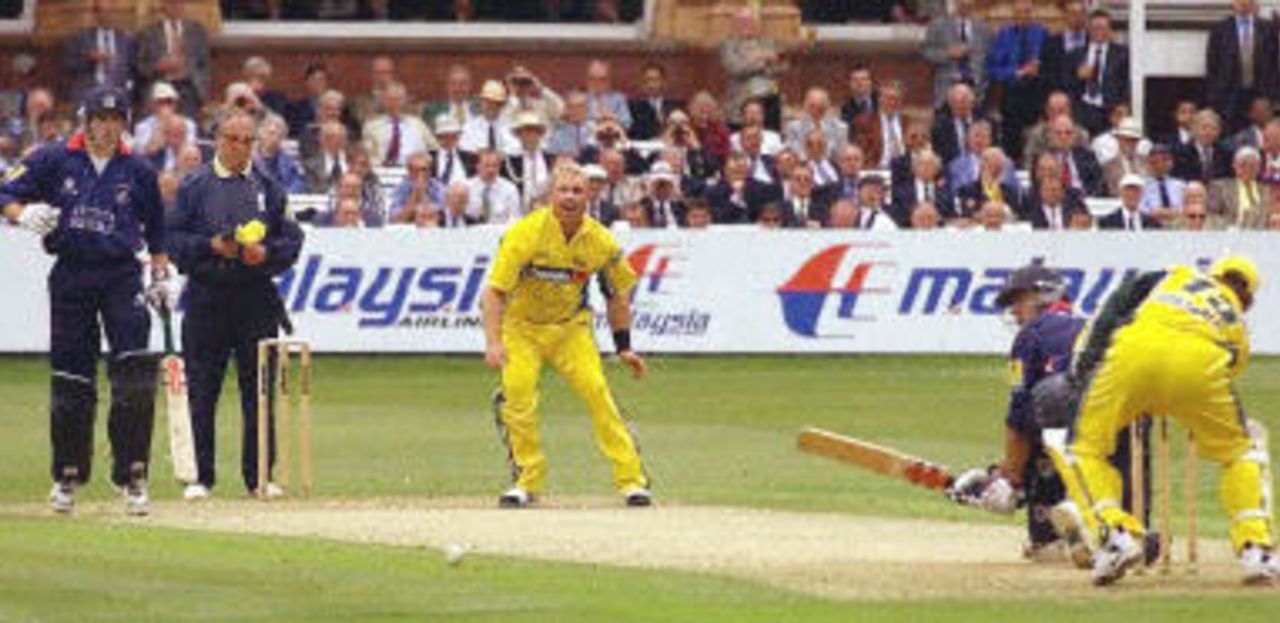 05 June 2001: The touring Australians have a net session ahead of their one-day clash against Middlesex at Lords in London.