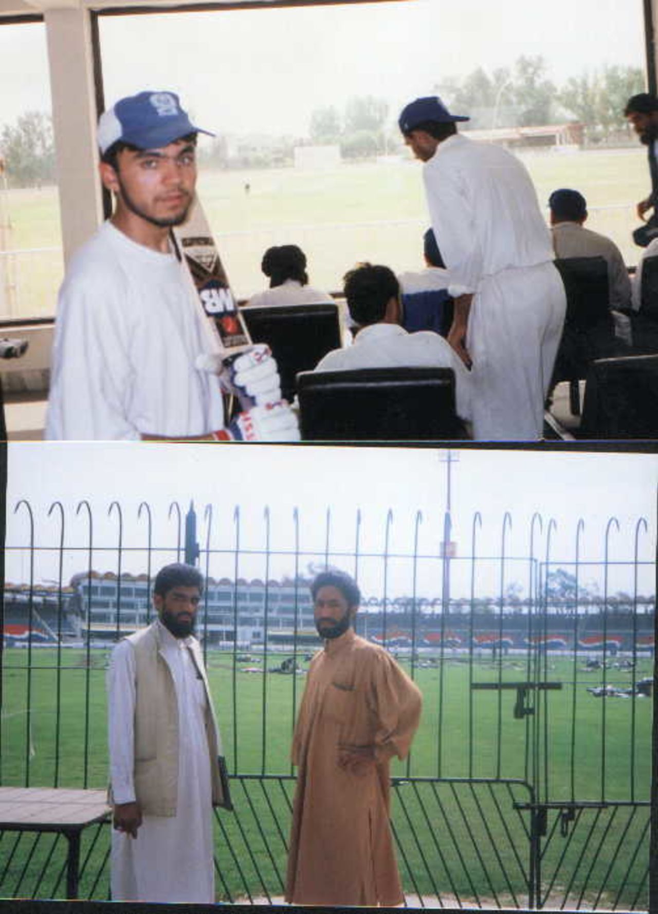 Afghan players at Peshawar Cricket Stadium during their tour of Pakistan
