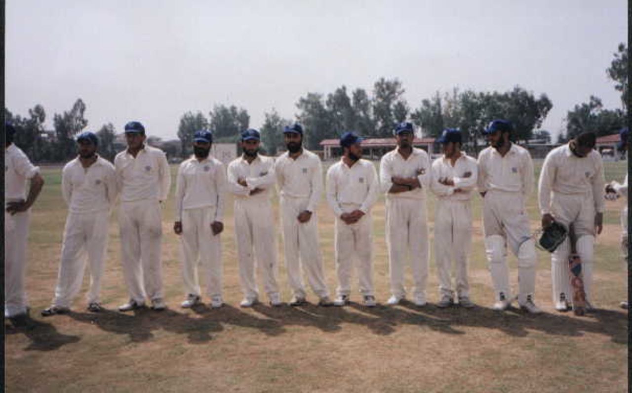 The Afghan team during their tour of Pakistan in 2001