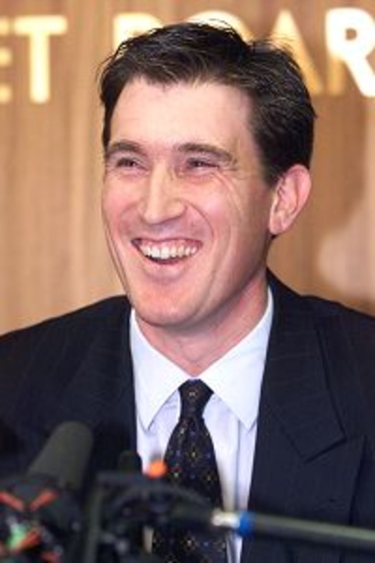 James Sutherland answers questions from the media, after being named to replace Malcolm Speed as the CEO of the Australian Cricket Board, during a press conference at ACB House, Melbourne, Australia.