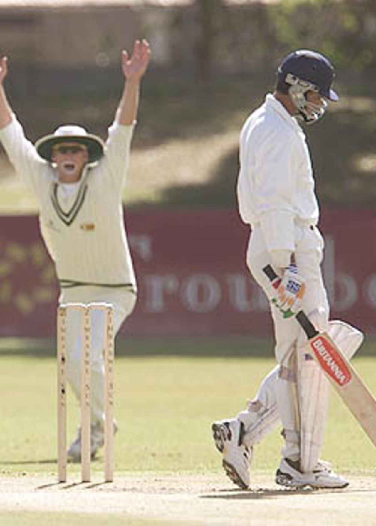 8 June 2001: India in Zimbabwe, 2001, 1st Test, Zimbabwe v India, Queens Sports Club, Bulawayo, 7-11 June 2001(Day 2).