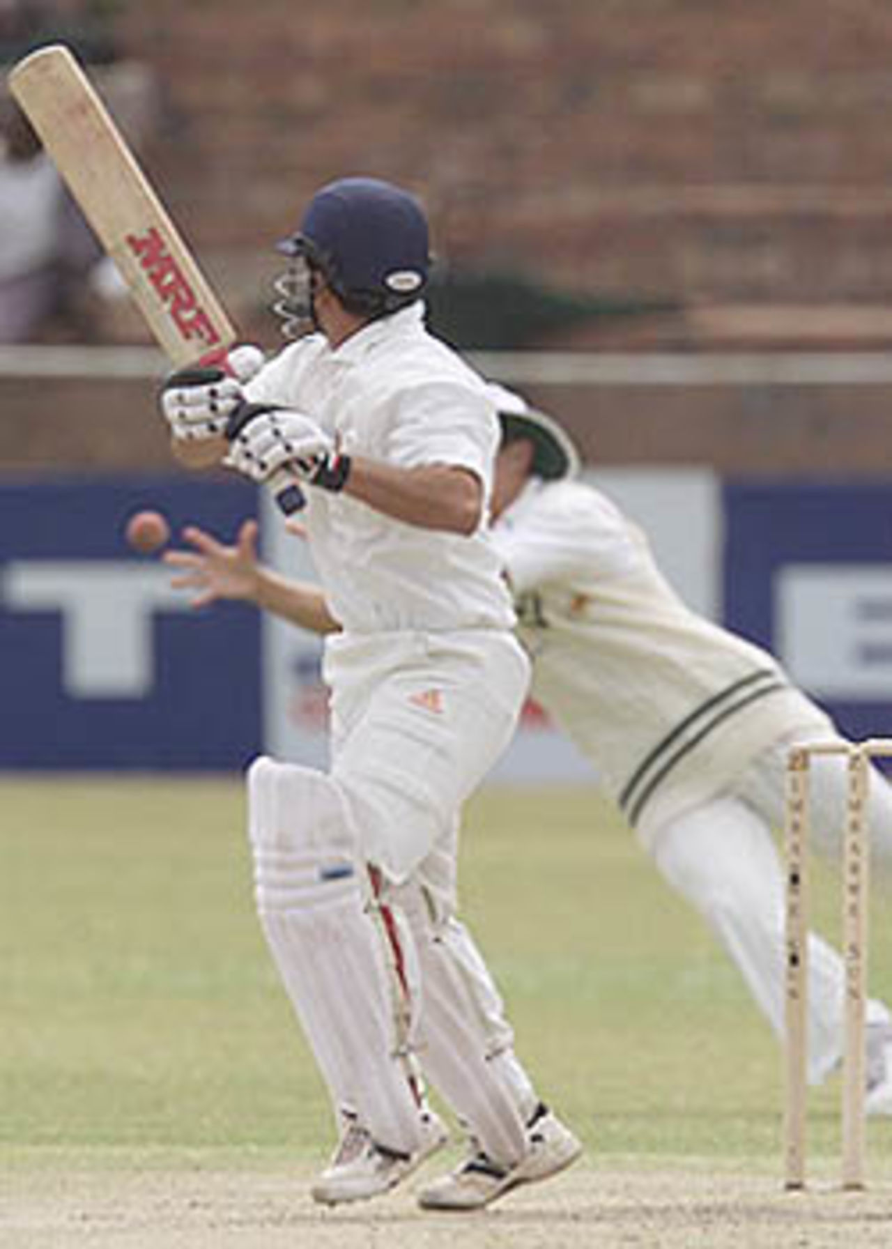 8 June 2001: India in Zimbabwe, 2001, 1st Test, Zimbabwe v India, Queens Sports Club, Bulawayo, 7-11 June 2001(Day 2).