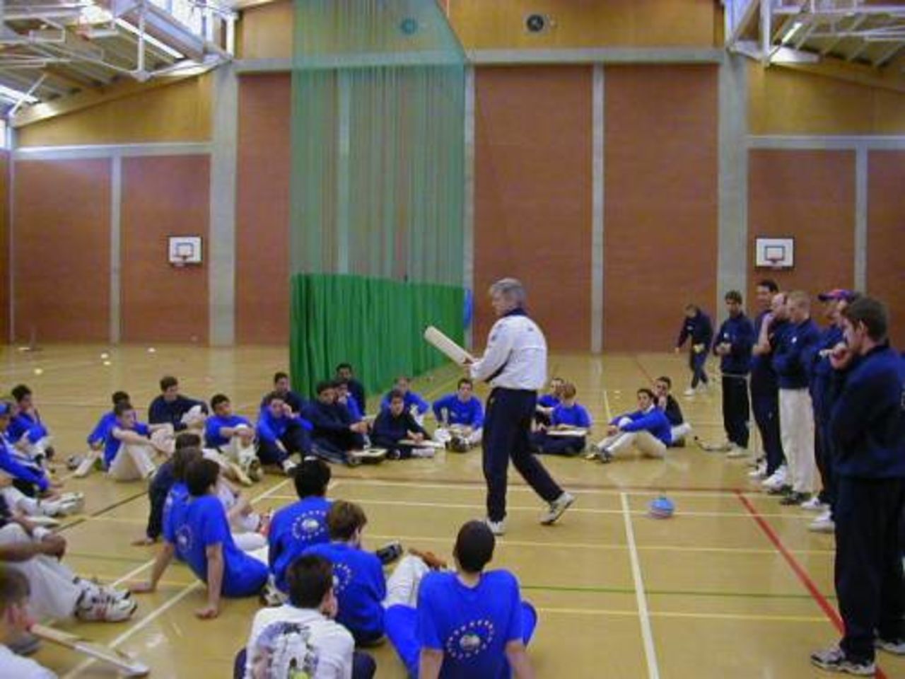 Gary Palmer coaching at the U15 Camp at Bradfield earlier this year