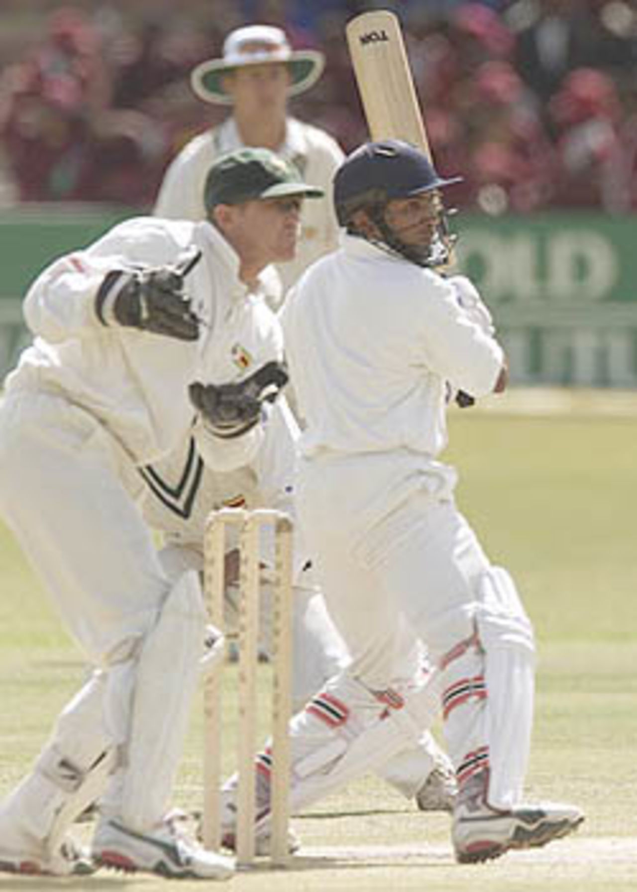 8 June 2001: India in Zimbabwe, 2001, 1st Test, Zimbabwe v India, Queens Sports Club, Bulawayo, 7-11 June 2001(Day 2).