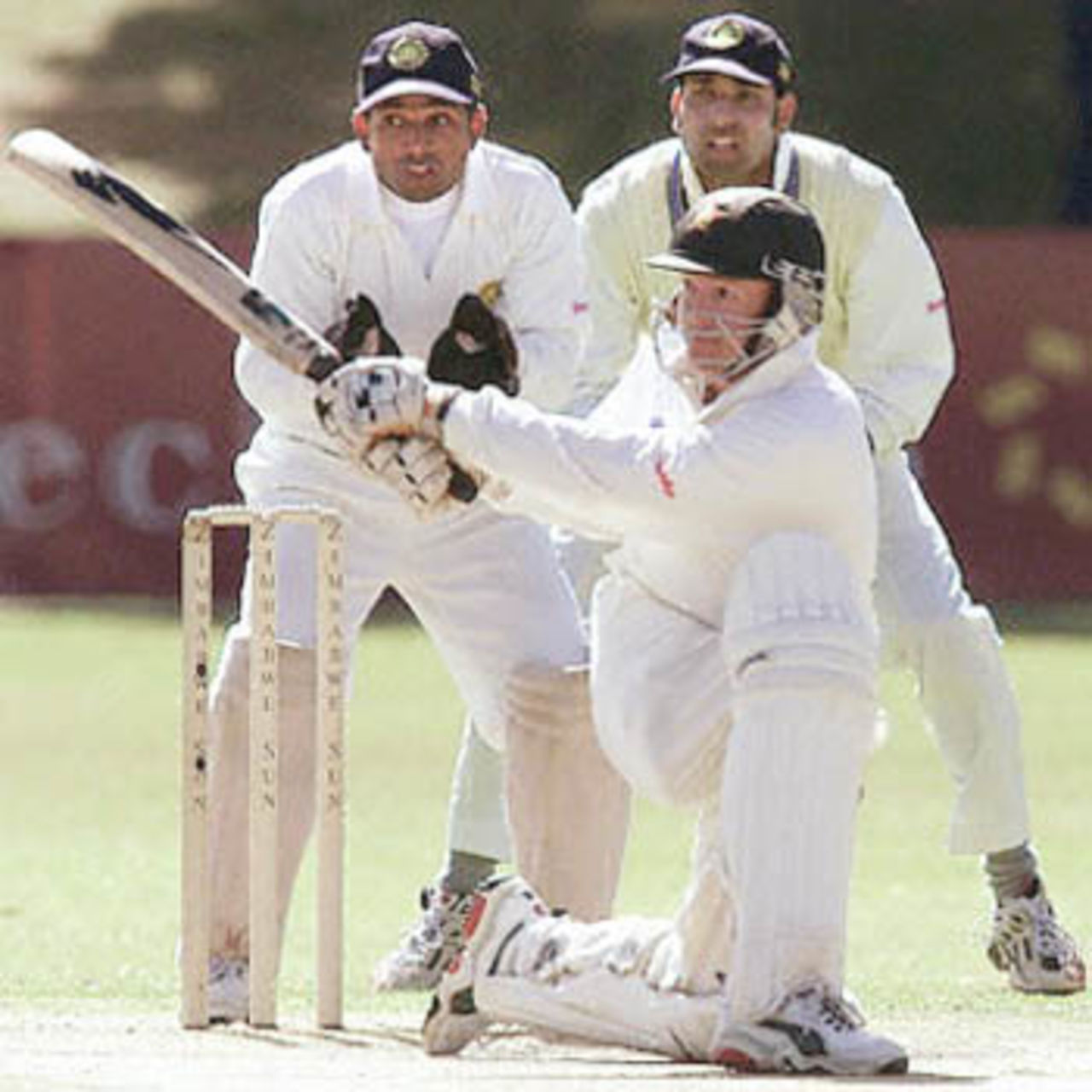 9 June 2001: India in Zimbabwe, 2001, 1st Test, Zimbabwe v India, Queens Sports Club, Bulawayo, 7-11 June 2001(Day 3).