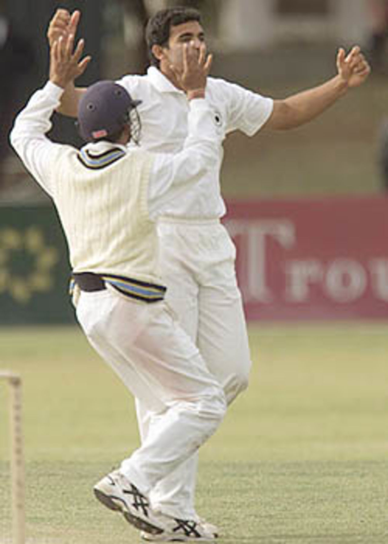 9 June 2001: India in Zimbabwe, 2001, 1st Test, Zimbabwe v India, Queens Sports Club, Bulawayo, 7-11 June 2001(Day 3).
