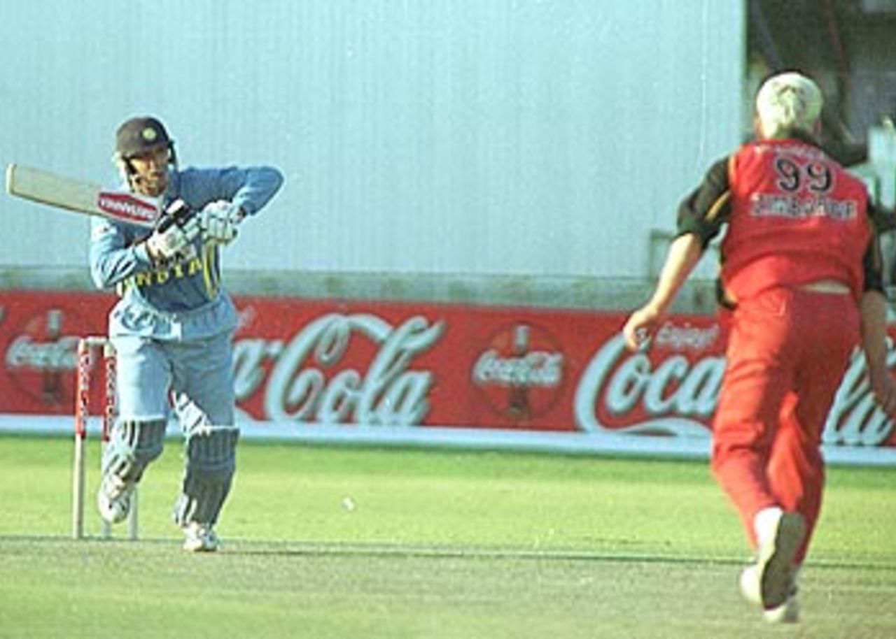 27 June 2001: Coca-Cola Cup (Zimbabwe) 2001, 3rd Match, Zimbabwe v India, Queens Sports Club, Bulawayo