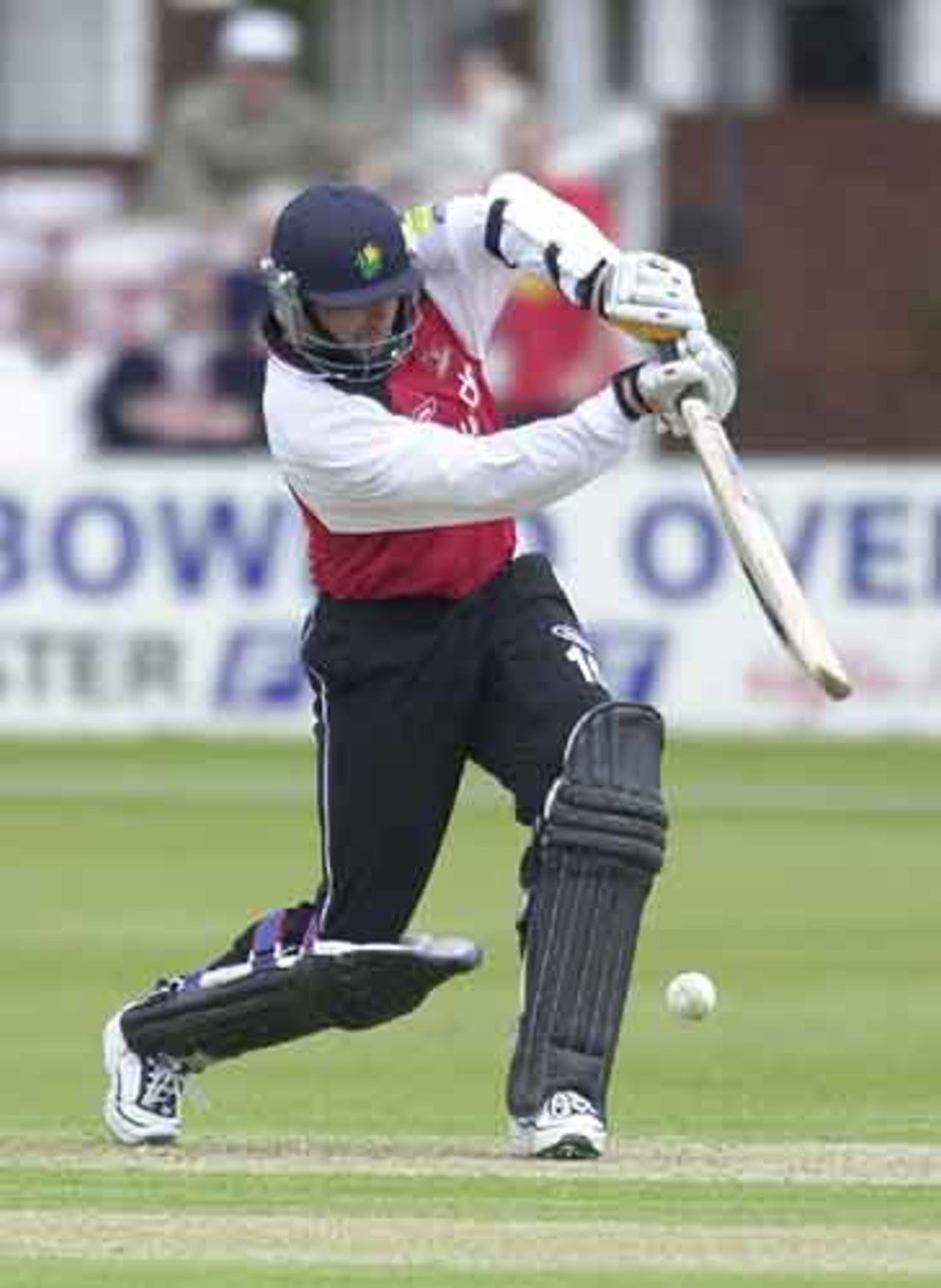 Adrian Dale with an off drive, Leicestershire v Glamorgan, 4th June 2002