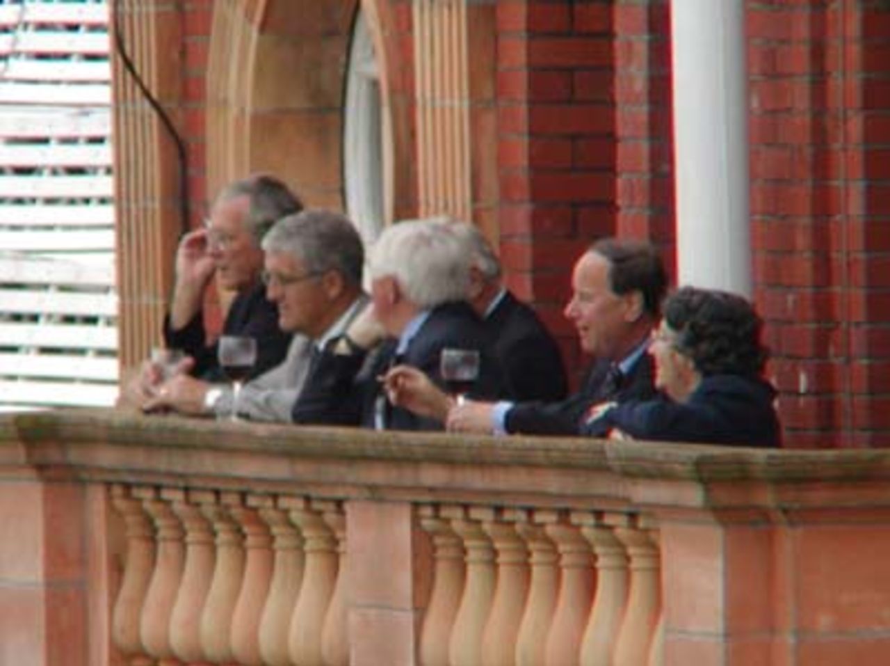 Some of the Hampshire members committee at the NUL match at Lord's