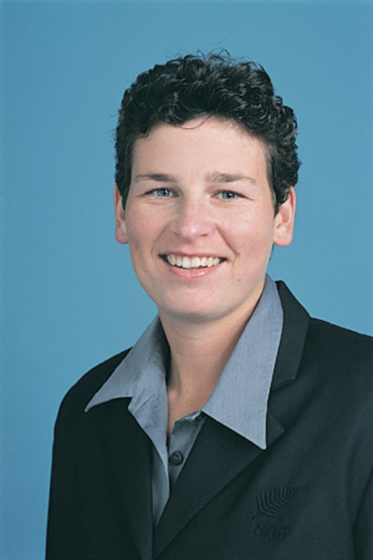 Portrait of Rachel Pullar - New Zealand women's player in the 2002 season.