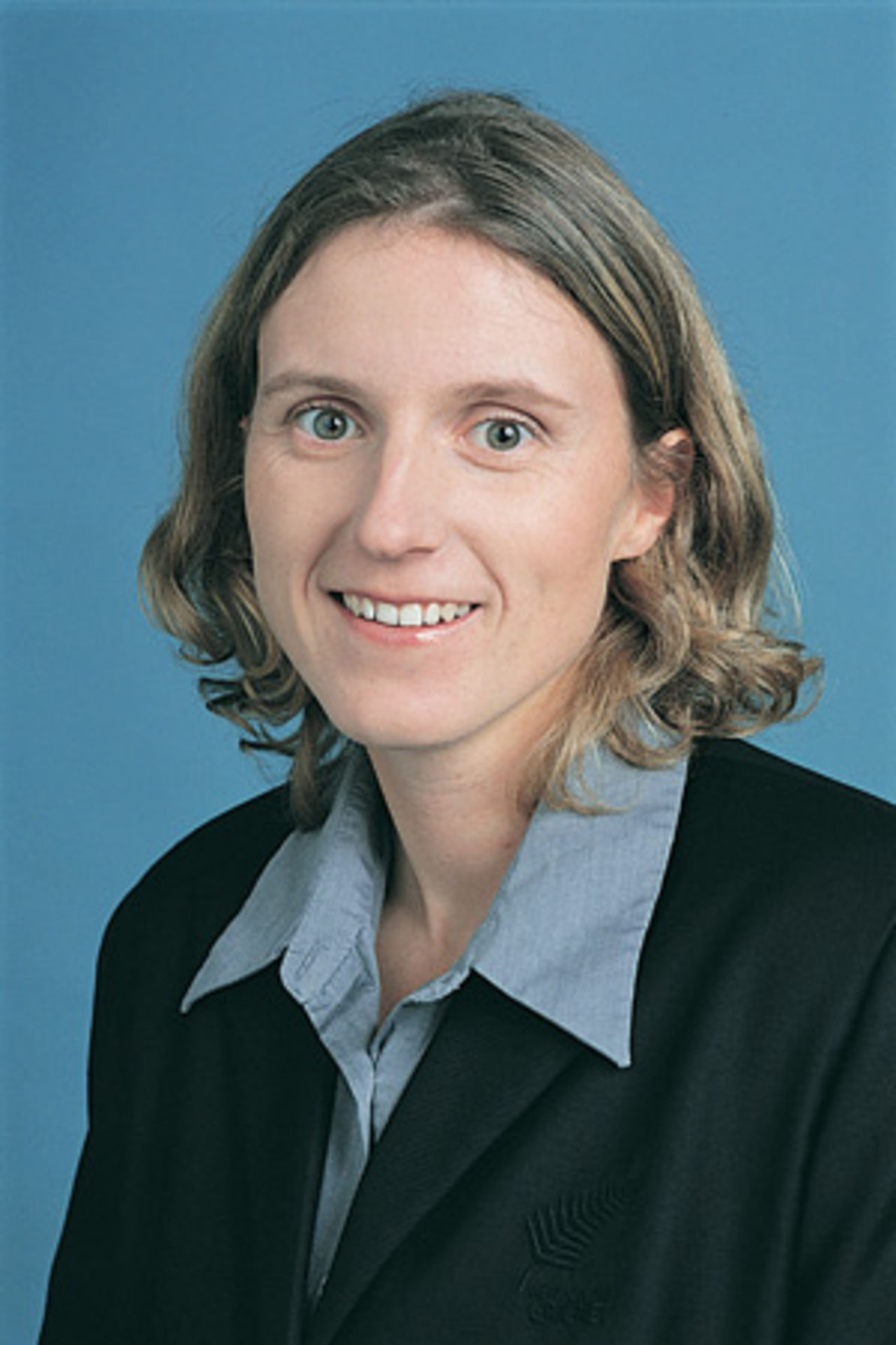 Portrait of Kathryn Ramel - New Zealand women's player in the 2002 season.