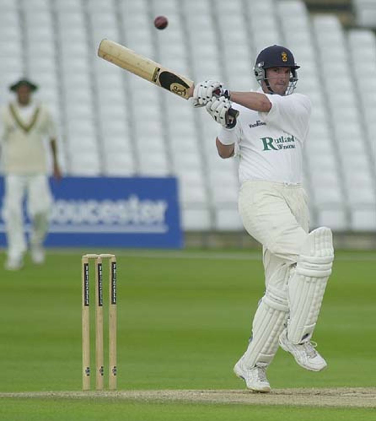 Derby's Di Venuto hooks a delivery at the start of the Derby second innings, Notts v Derby, County Championship, 15 Jun 2002