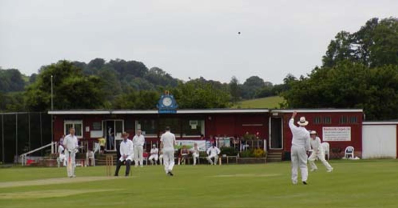 Cricket action at Hambledon Cricket Club