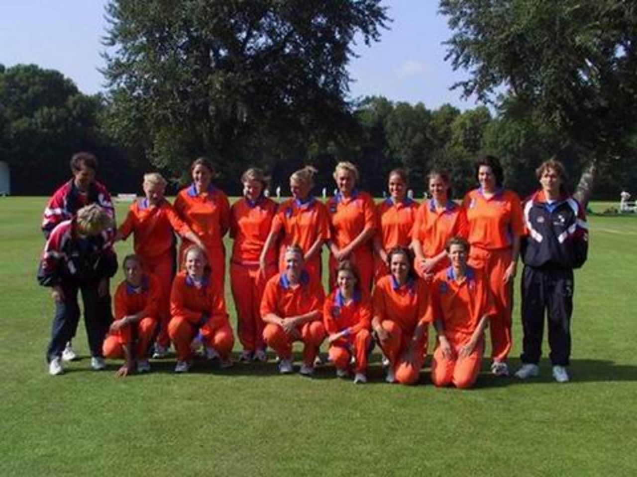 Netherlands Women team for the Women's ODI against New Zealand, 26 June 2002