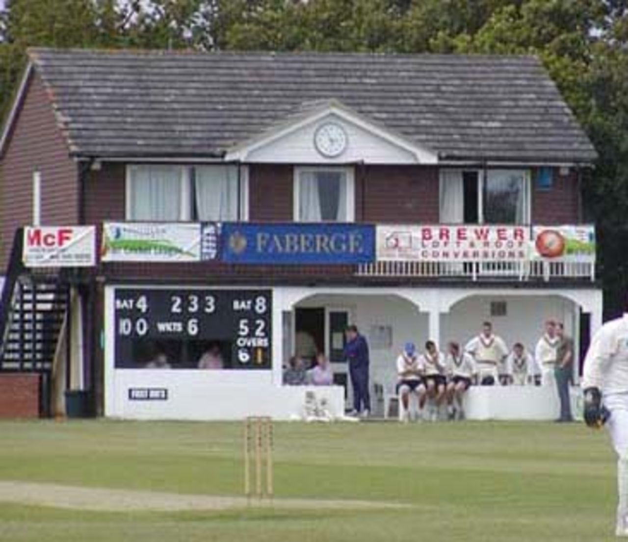 Southern Electric Premier League cricket pavilion at Bashley Common Road