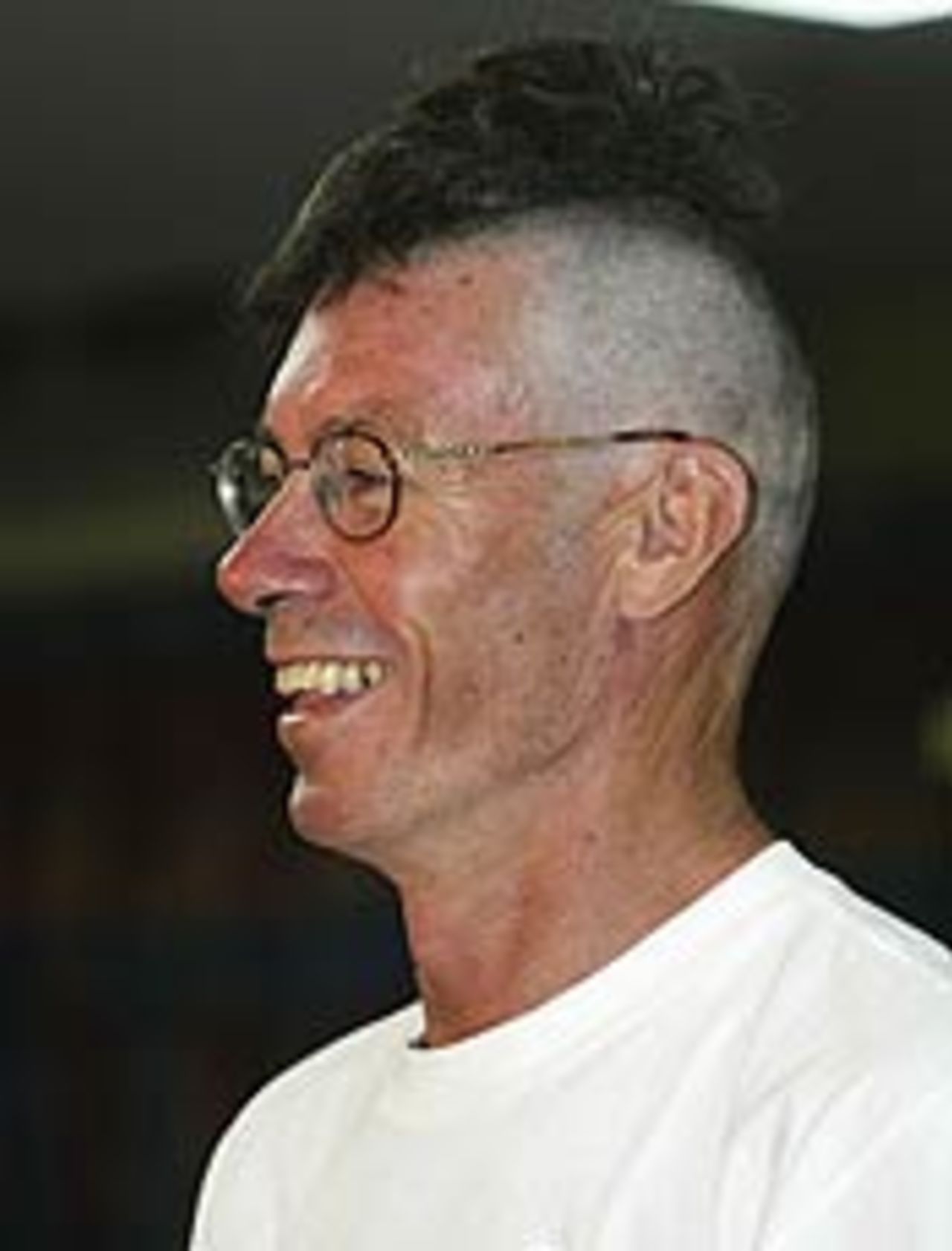 John Buchanan with shaved head, Grenada, May 31, 2003