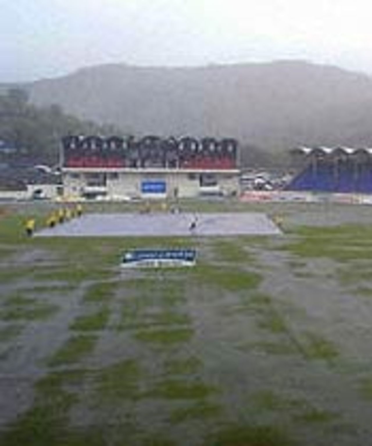 Waterlogged St Lucia ground, June 22, 2003