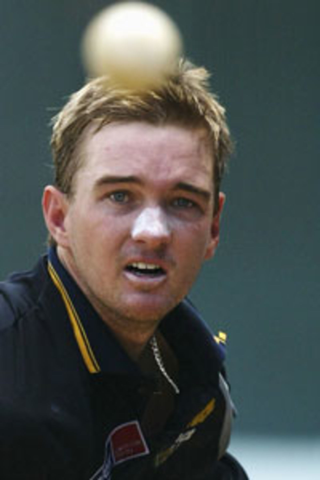 KINGSTON, JAMAICA - MAY 15: Nathan Hauritz of Australia bowls in the nets during training on May 15, 2003 at Sabrina Park Kingston, Jamaica.