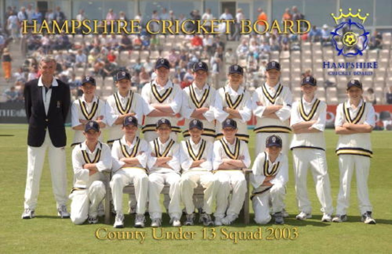 Hampshire Under 13s squad 2003