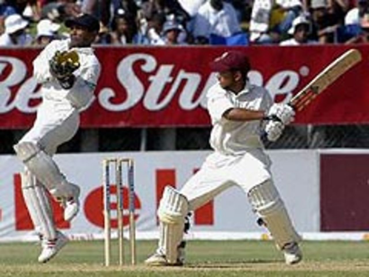 Ramnaresh Sarwan: added 161 for the third wicket with Brian Lara to seal a seven-wicket win