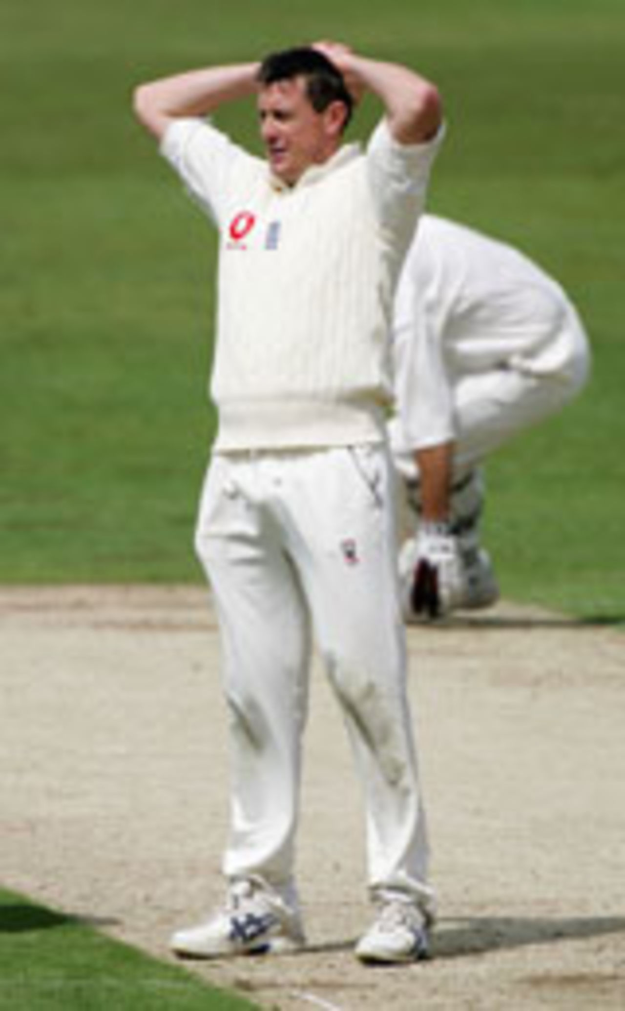 Michael Papps drives, England v New Zealand, 2nd Test, Headingley, June 4, 2004