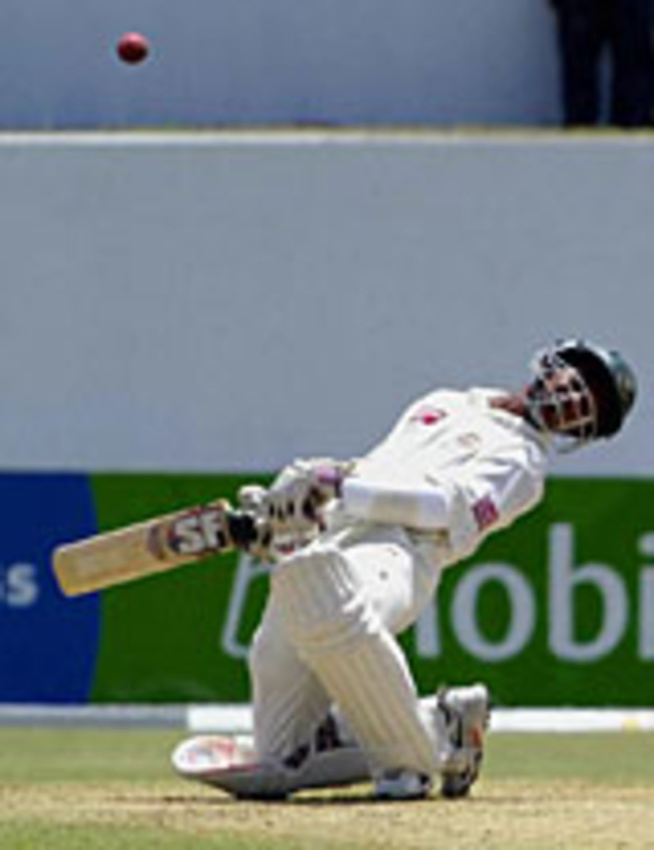 Rajin Saleh sways out the way of a bouncer, West Indies v Bangladesh, 2nd Test, Jamaica, June 4, 2004