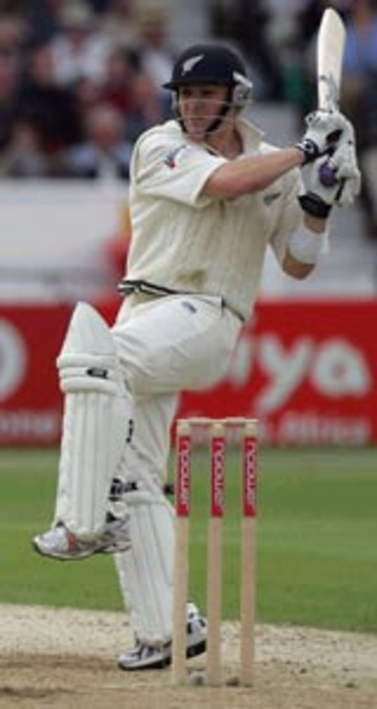 Brendon McCullum pulls, England v New Zealand, 2nd Test, Headingly, June 5 2004