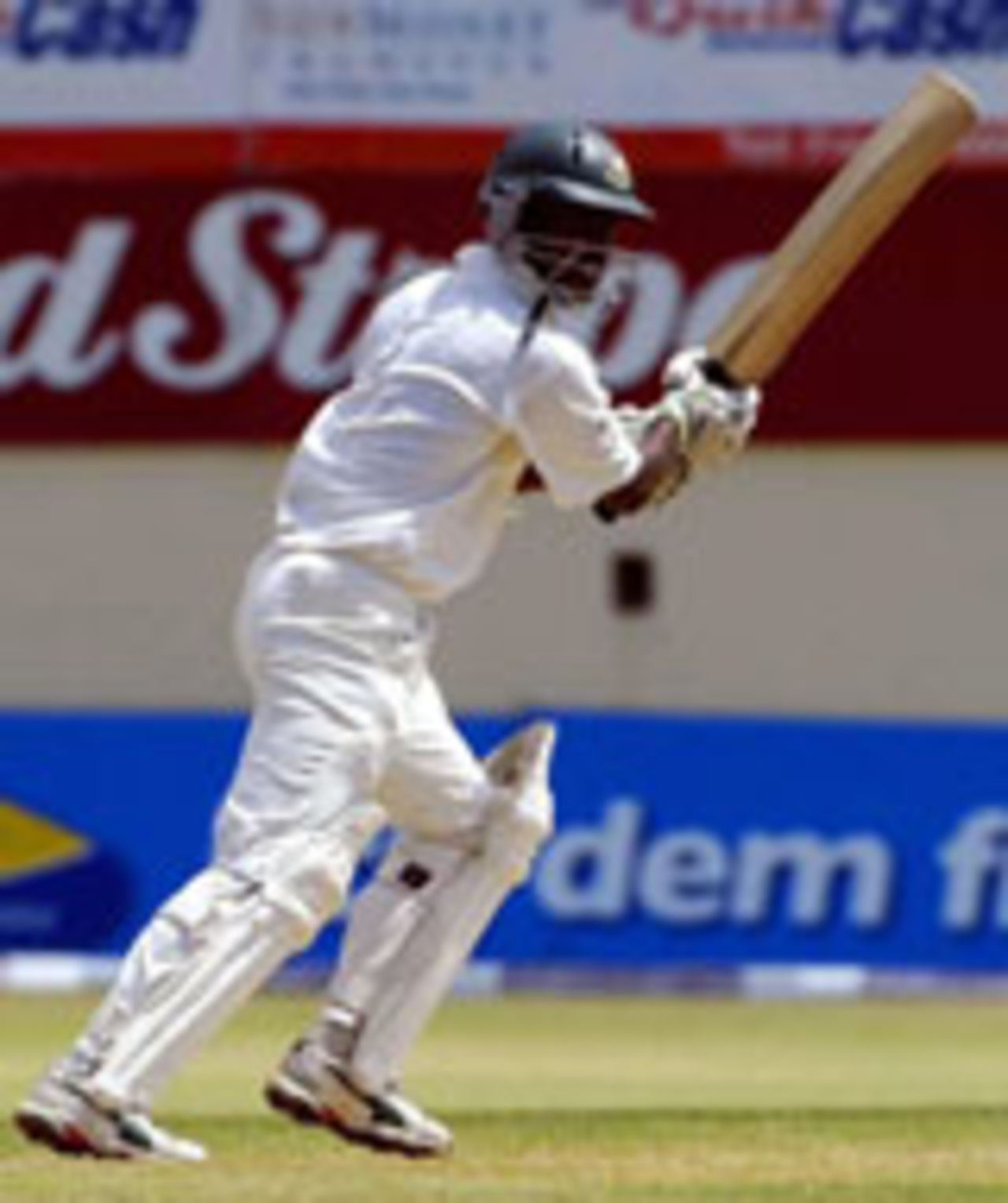 Tapash Baisya batting, West Indies v Bangladesh, 2nd Test, Jamaica, June 5, 2004
