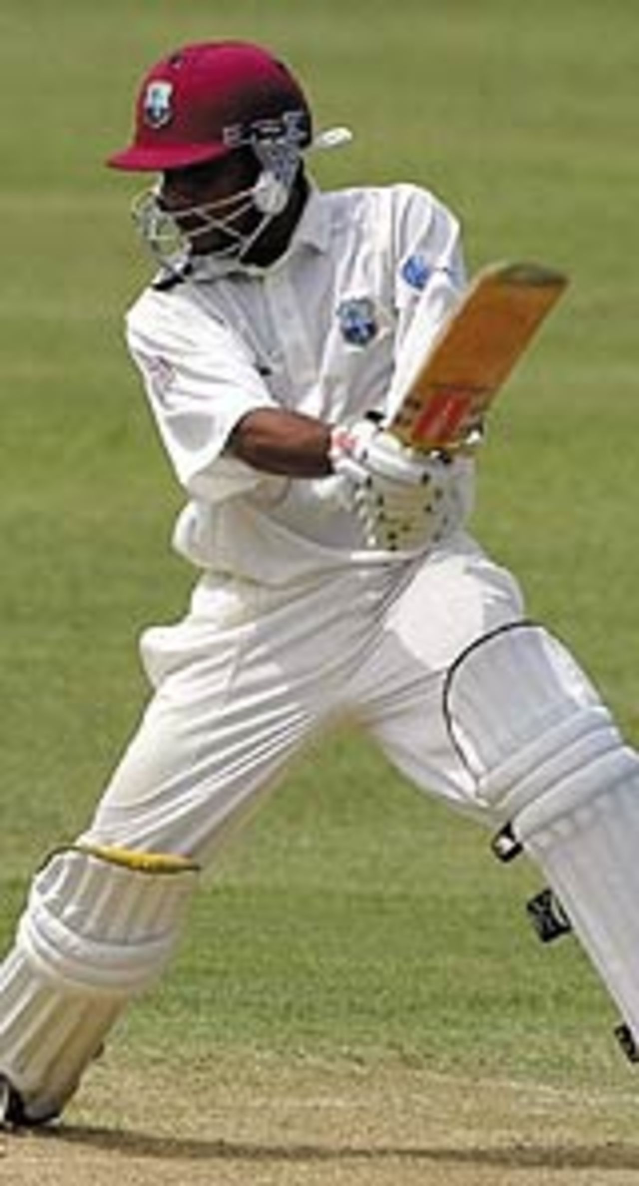 Ramnaresh Sarwan cuts on his way to  century, West Indies v Bangladesh, 2nd day, 2nd Test, Jamaica, June 5, 2004