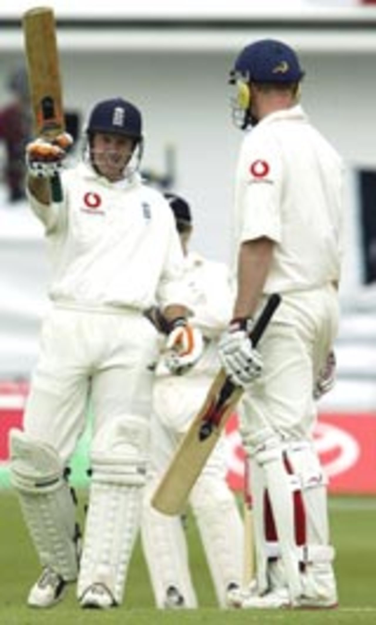 Geraint Jones celebrates his maiden Test half century, England v New Zealand, 2nd Test, Headingley, June 6 2004