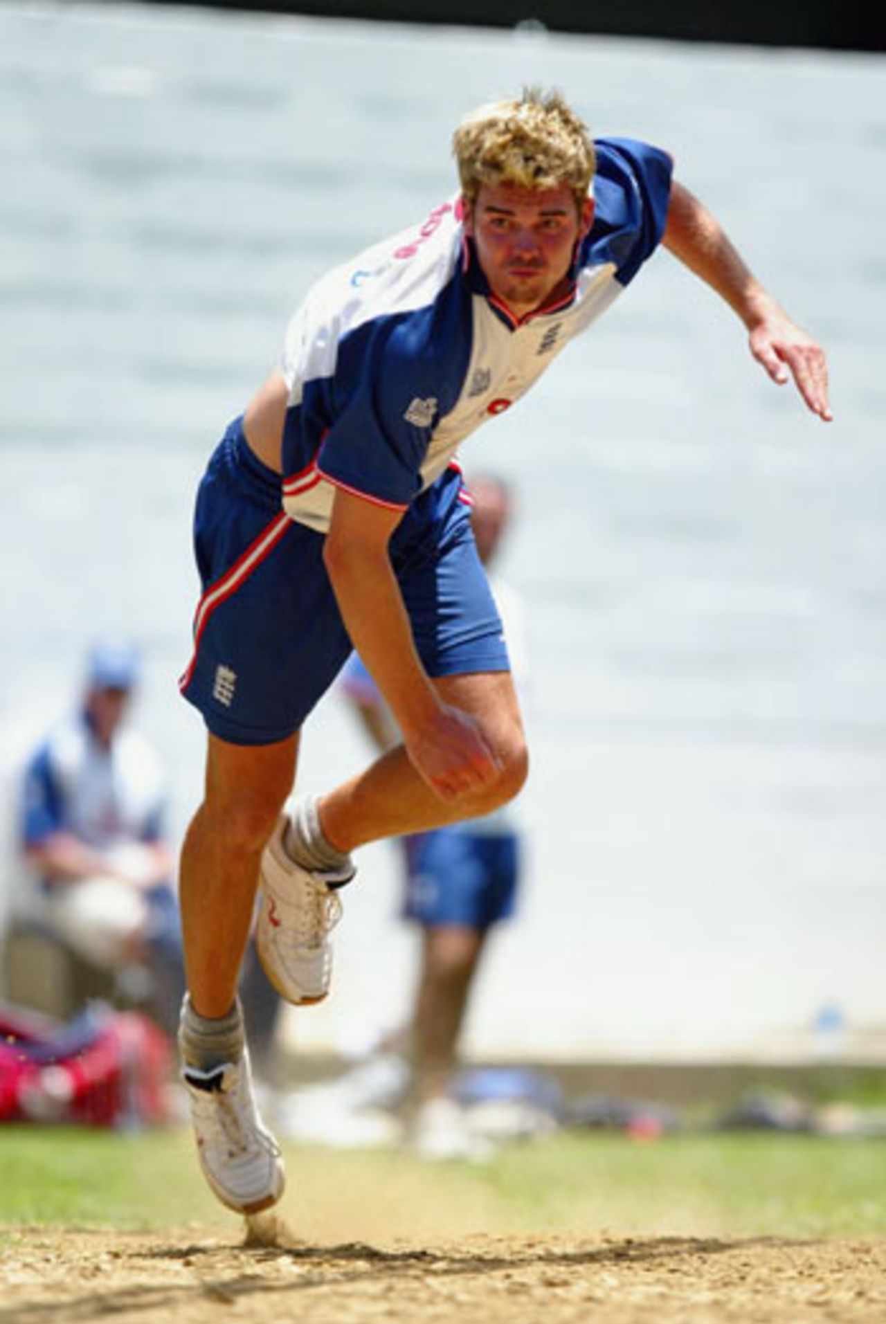 James Anderson bowling in the nets, Trinidad, April 22, 2004