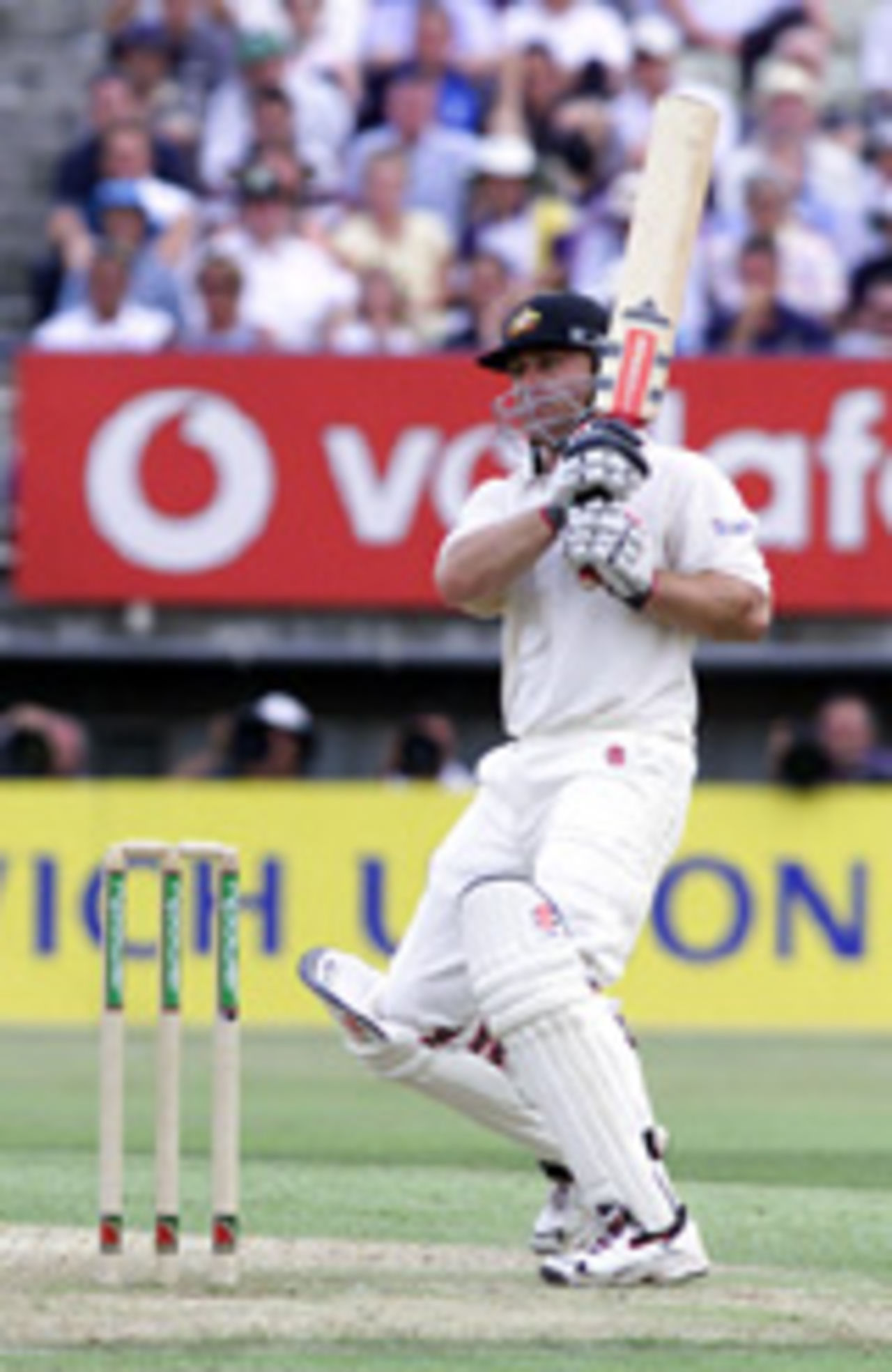 Michael Slater batting, England v Australia, 1st Test, Edgbaston, July 5, 2001