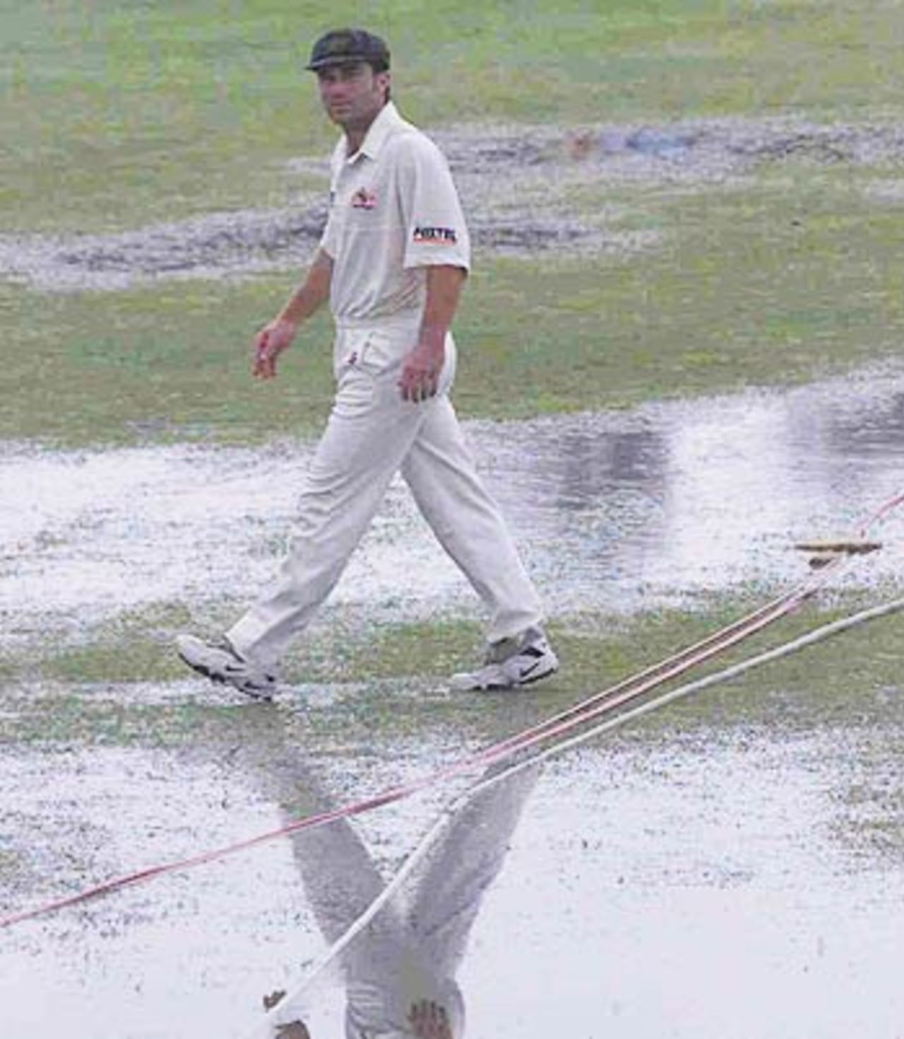 A damp moment in Sri Lanka, September 26, 1999