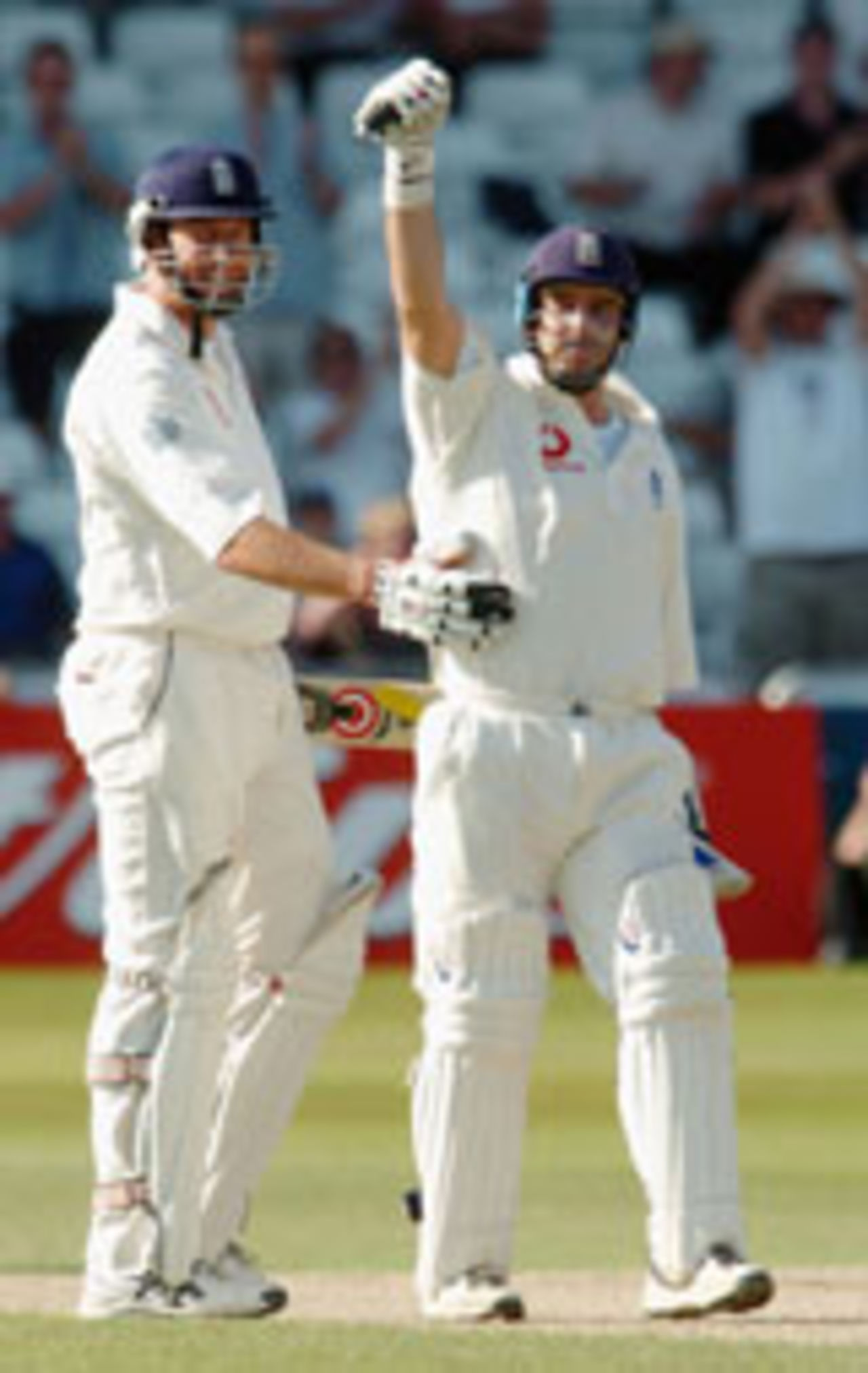 Graham Thorpe celebrates his hundred, England v New Zealand, 3rd Test, Trent Bridge, June 13, 2004