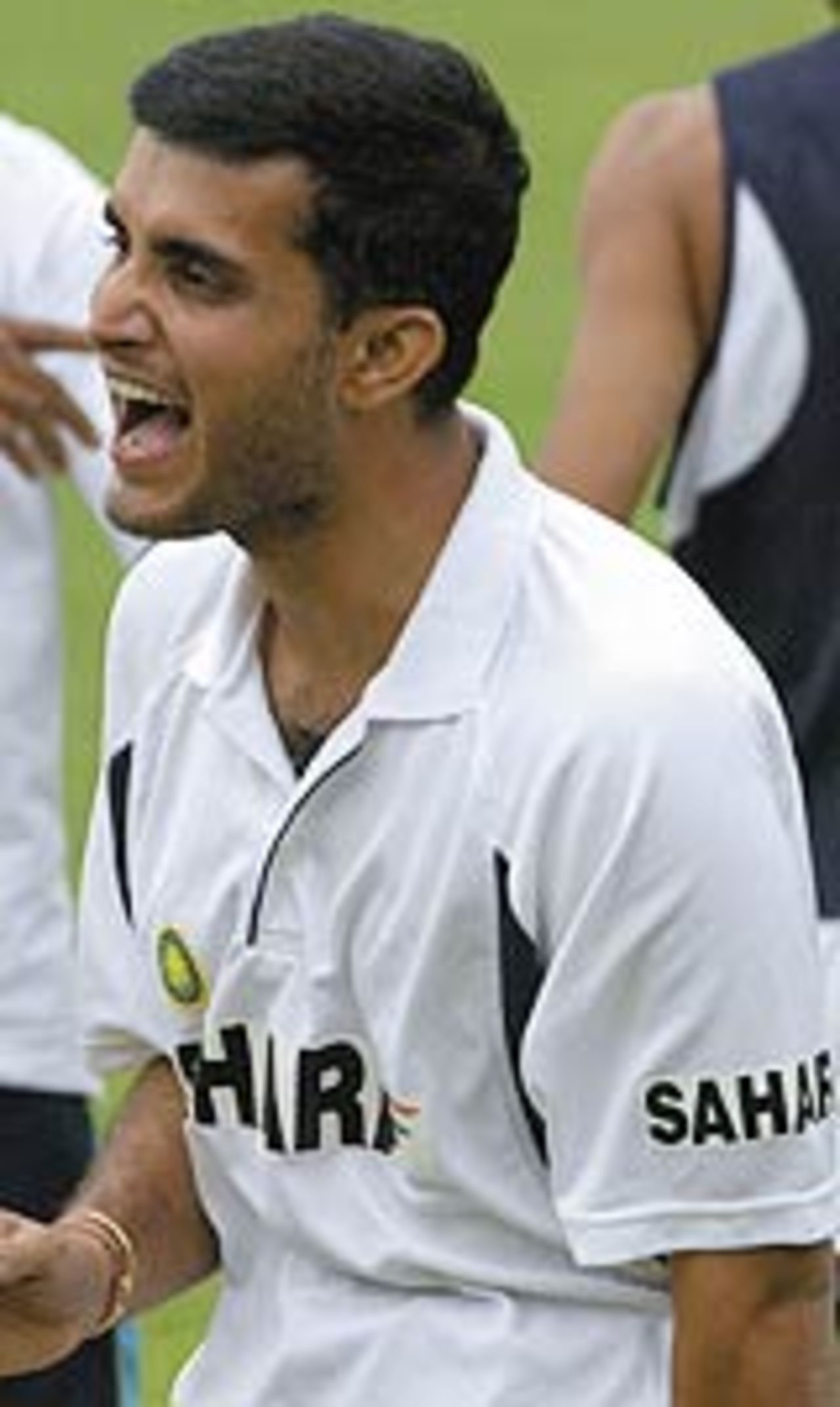 Sourav Ganguly has a laugh, June 18, 2004