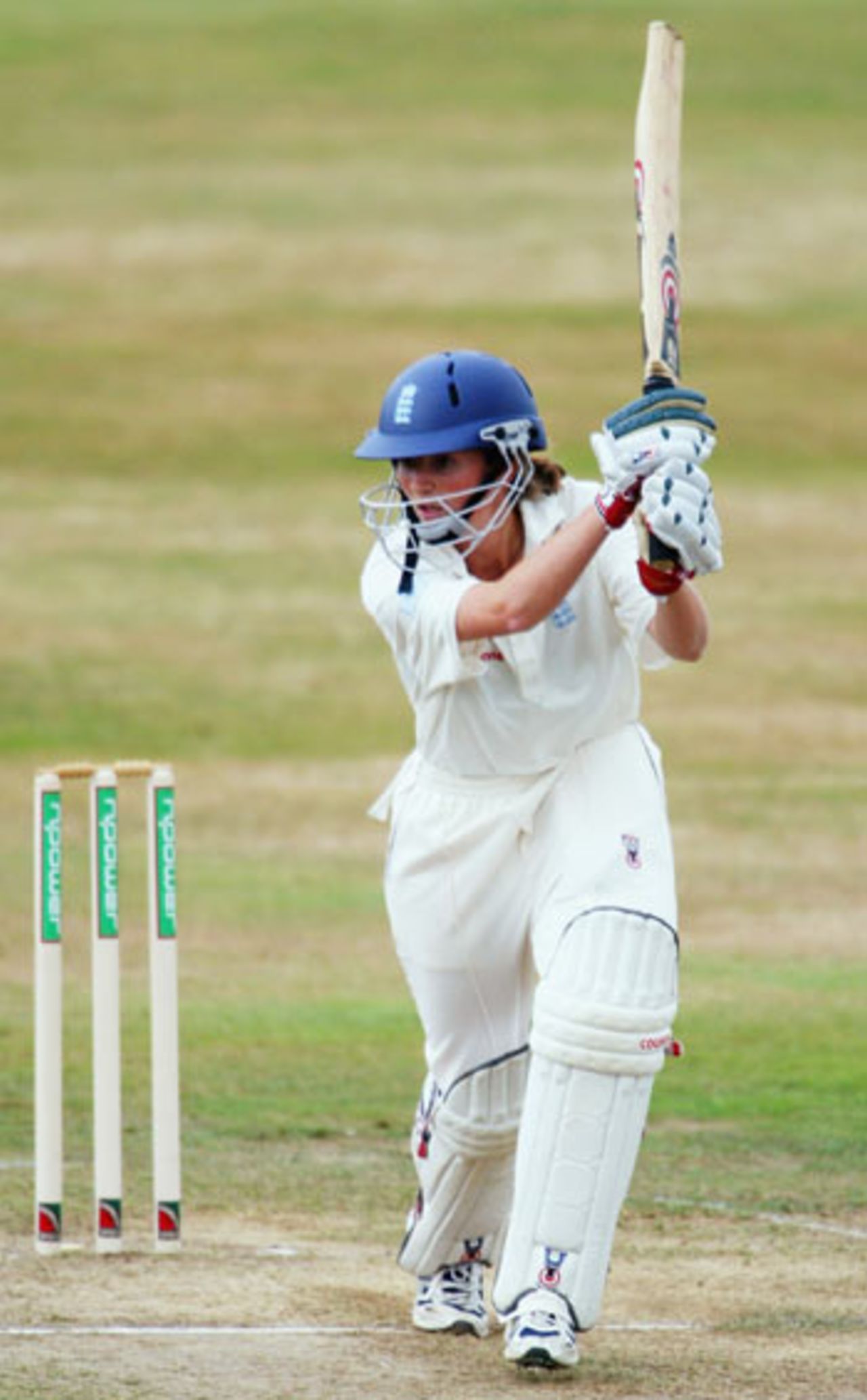 Charlotte Edwards batting against South Africa, Taunton, August 20, 2003
