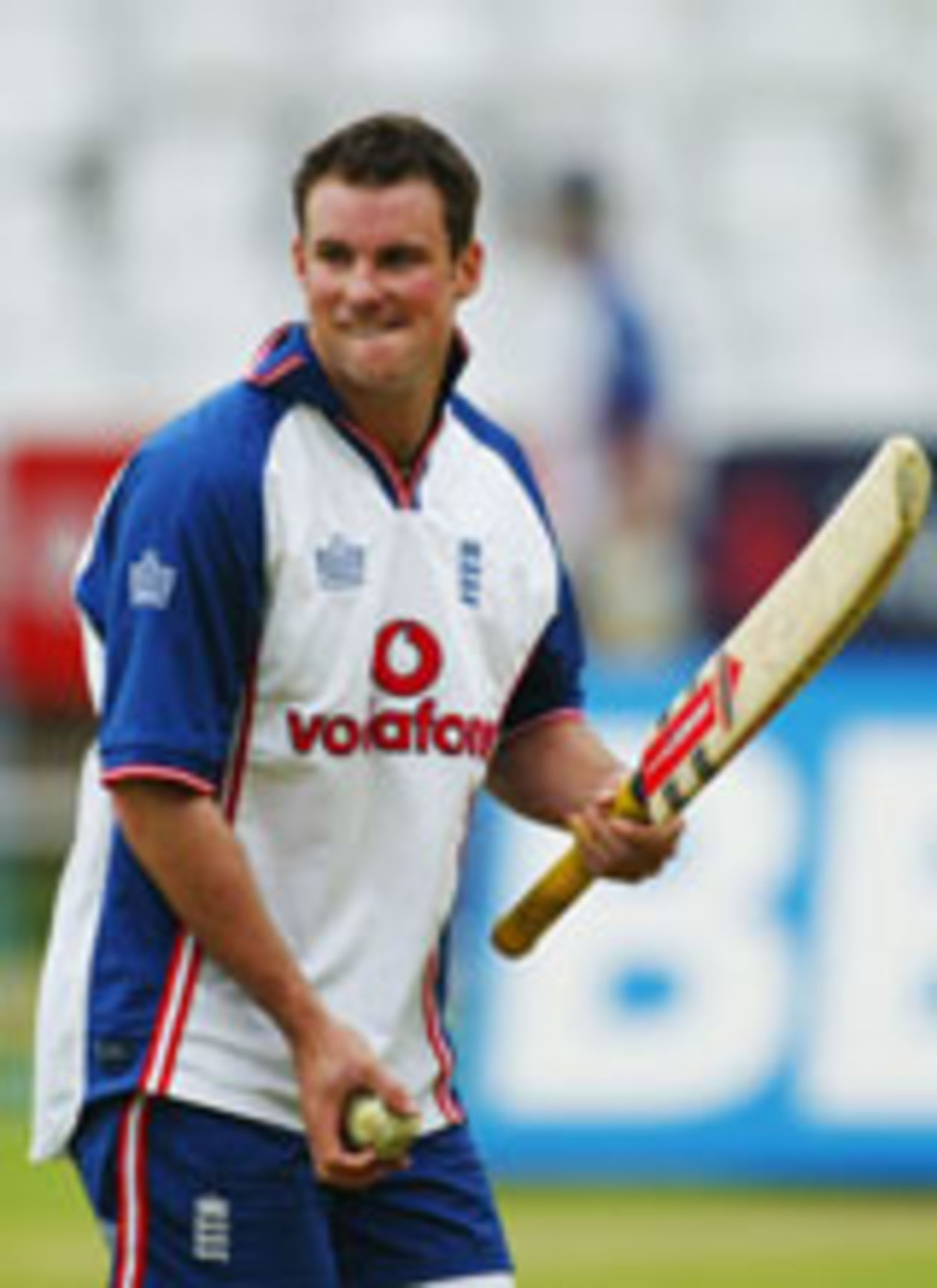 Andrew Strauss training, Trent Bridge, June 26, 2004