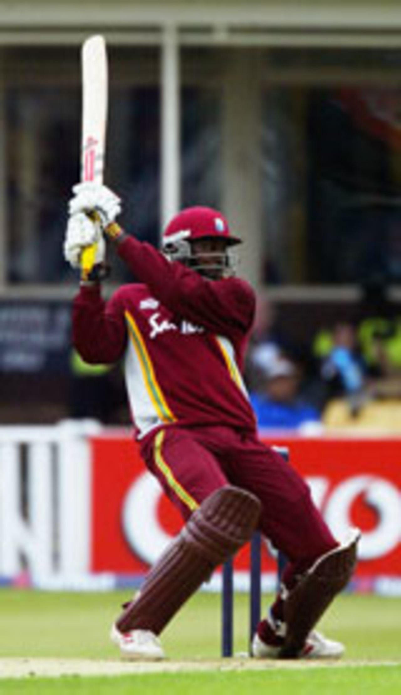 Chris Gayle cuts, New Zealand v West Indies, NatWest Series, Edgbaston, June 26, 2004